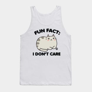 DONT CARE CAT Tank Top